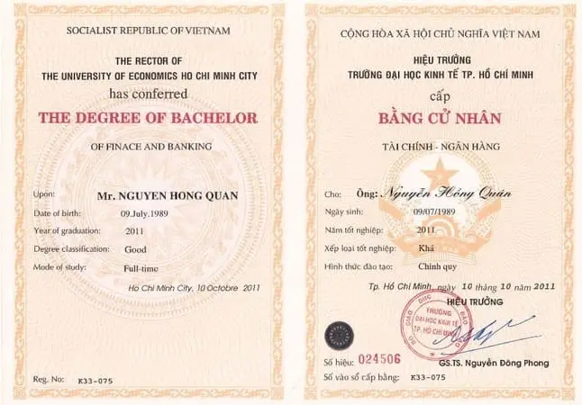 Hồ sơ chính quy